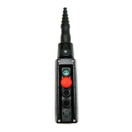 Springer Controls Co T.E.R., F70AB12000200001 MIKE Pendant, 4 Button, Black, 2-Speed Buttons F70AB12000200001